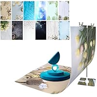 Amazon | iprotech 6枚 12パターン 両面写真背景紙 スタンド付き